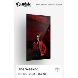 Displate - Metal Poster - The Weeknd 17.7×12.6" New